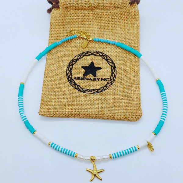 Collar Azul Estrella de Mar